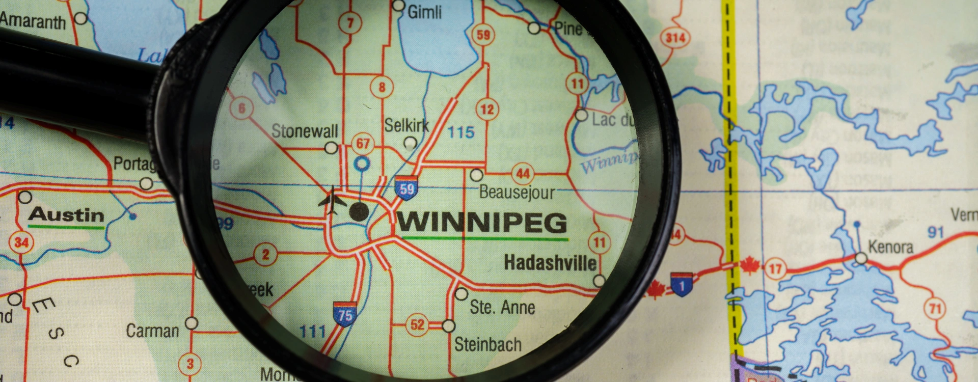 Winnipeg map